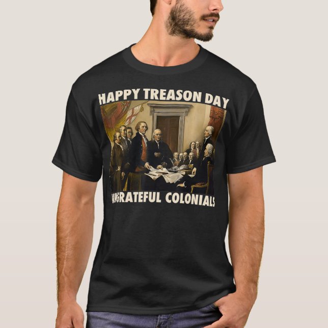 T-shirt Joyeuse Journée de trahison Coloniaux ingrats Funn (Devant)