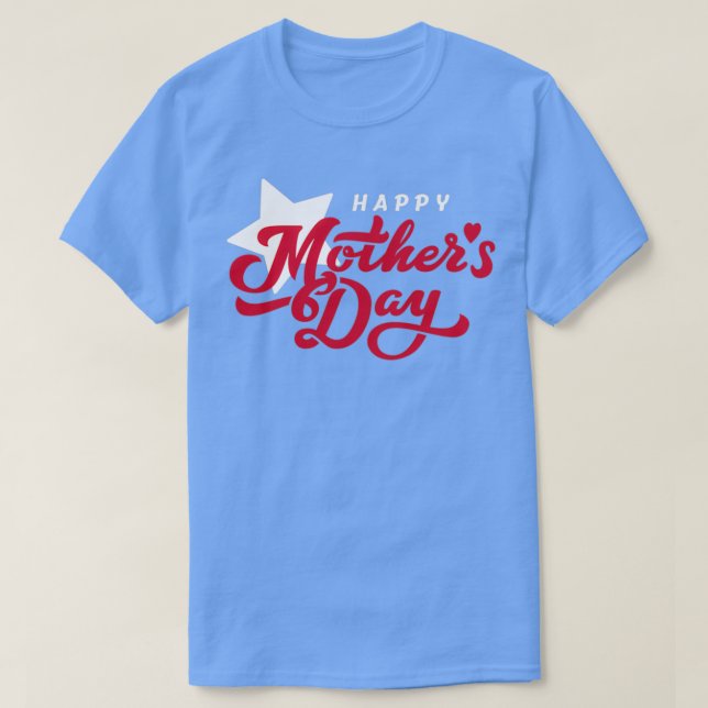 T-shirt Joyeuse journée des mères Baseball Sleeve (Design devant)