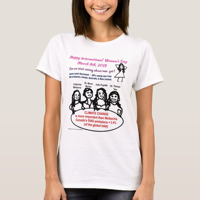 T-shirt Joyeuse Journée internationale des femmes 2018 par (Devant)
