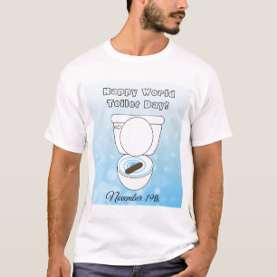 T-shirt Joyeuse Journée mondiale des toilettes Funny Holid