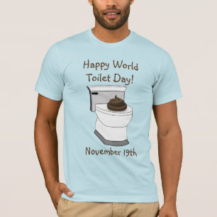 T-shirt Joyeuse Journée mondiale des toilettes Funny Holid