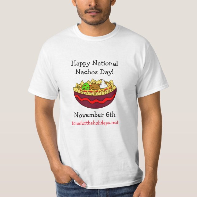 T-shirt Joyeuse Journée nationale des Nachos, le 6 novembr (Devant)