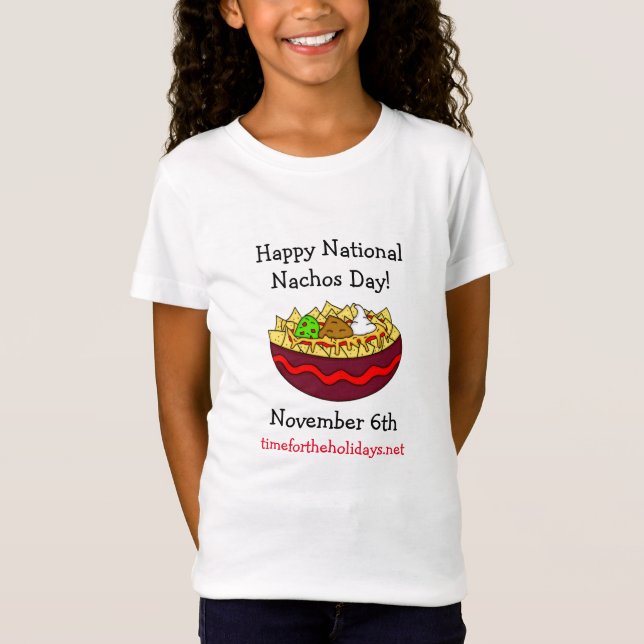 T-Shirt Joyeuse Journée nationale des Nachos, le 6 novembr (Devant)