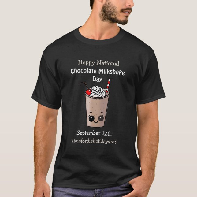 T-shirt Joyeuse Journée nationale du lait au chocolat 12 s (Devant)
