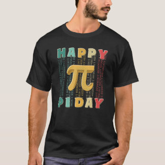 T-shirt Joyeuse Journée Pi 2022 Pour Enfants Hommes Momen