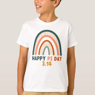 T-shirt Joyeuse journée pi mars 14 boho arc-en-ciel couleu