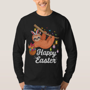 T-shirt Joyeuse paresse mignonne avec oreilles de lapin & 