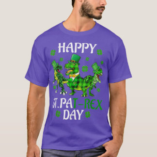T-shirt Joyeuse Saint Patrick Dinosaur Boys Gir