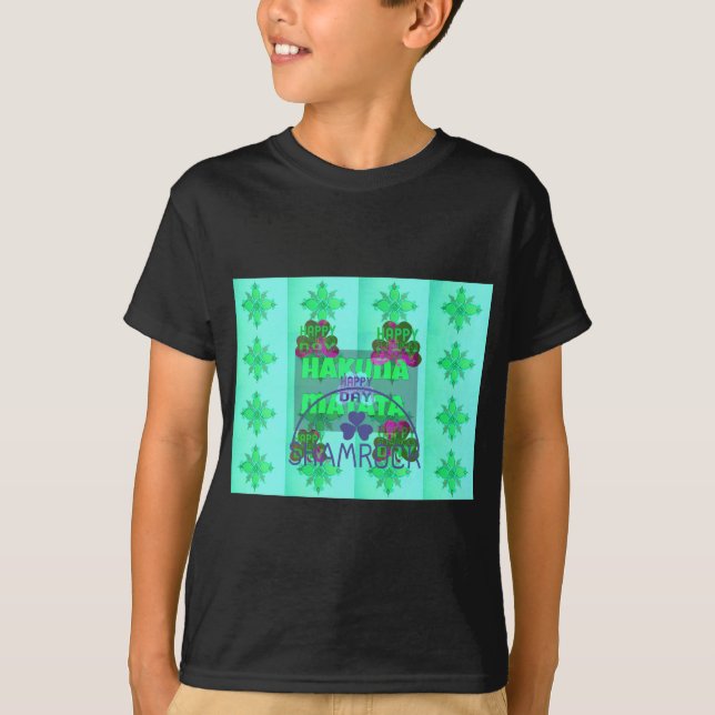 T-shirt Joyeuse Saint-Patrick Hakuna Matata Impression d'a (Devant)