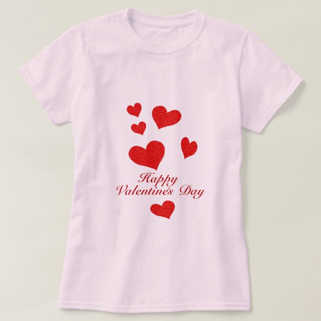 T-shirt Joyeuse Saint-Valentin (Design devant)