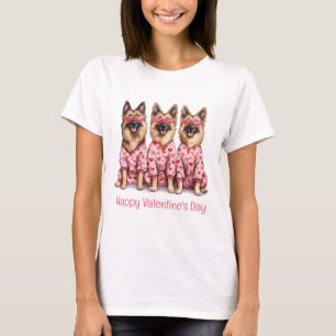 T-shirt Joyeuse Saint-Valentin Chiens Berger Allemand