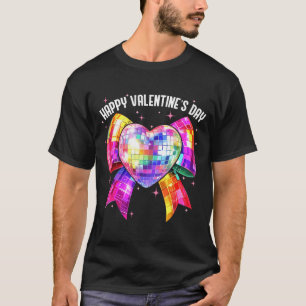 T-shirt Joyeuse Saint-Valentin Coquette Boule à Facettes C