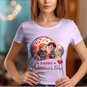 T-shirt Joyeuse Saint-Valentin - Désir Chéri Amour
