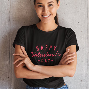 T-shirt Joyeuse Saint-Valentin Moderne Tendance Élégant