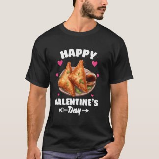 T-shirt Joyeuse Saint-Valentin Samosa Samosa Amoureux Coeu