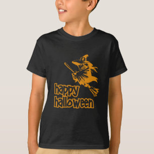 T-shirt Joyeuse sorcière d'Halloween Chemise noire