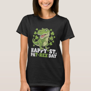 T-shirt Joyeuse St Patrick T-rex Et Trèfles St Patty