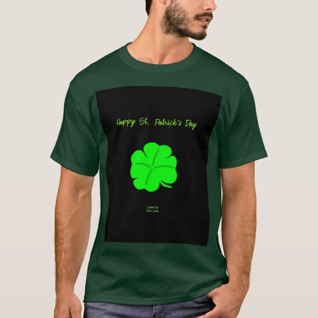 T-shirt Joyeuse St. Patrick's Day Homme's Deep Forest T Sh (Devant)