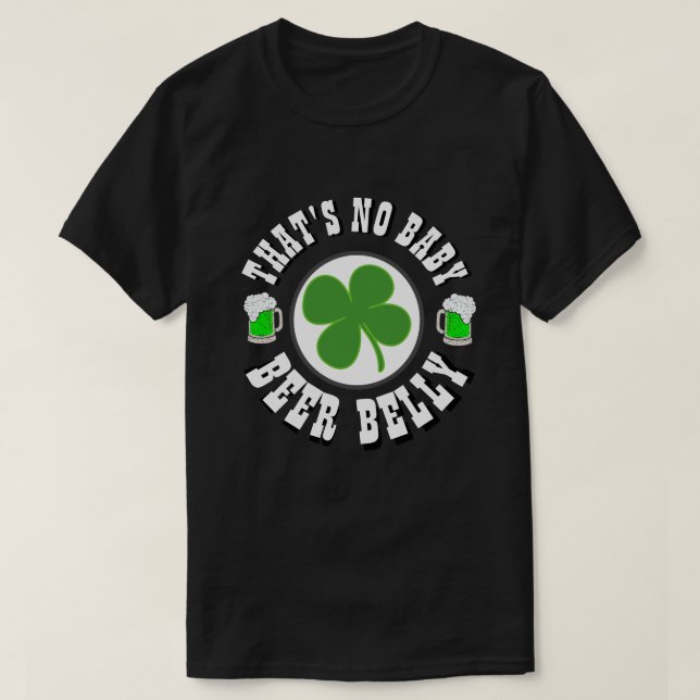 T-shirt Joyeuse St Patrick's Day QUI N'EST PAS BÉBÉ (Design devant)