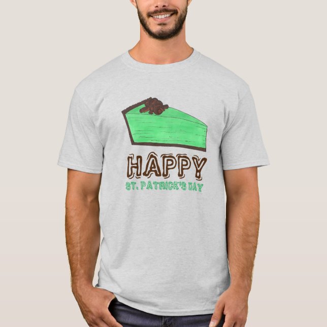 T-shirt Joyeuse tarte à sauterelle verte St. Patrick's Day (Devant)
