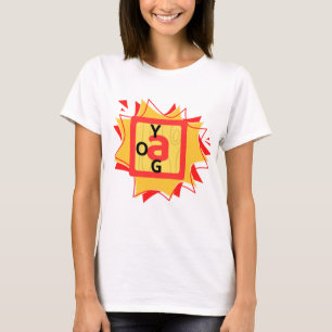 T-shirt Joyeuses couleurs Yoga reflètent le calme et l'éne