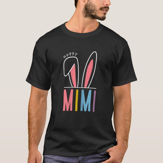 T-shirt Joyeuses Fêtes de Pâques 2023 Hoppy Mimi Bunny Fun (Devant)