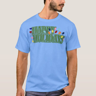 T-shirt Joyeuses Fêtes Lumières de Noël