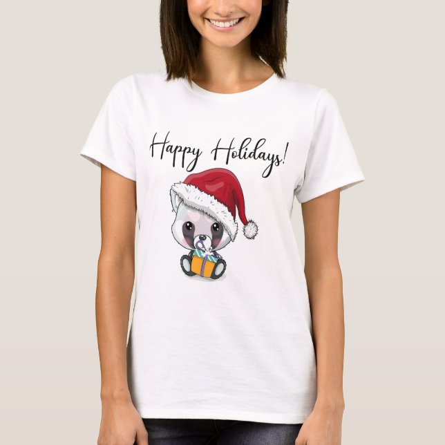 T-shirt Joyeuses fêtes ! Noël (Devant)