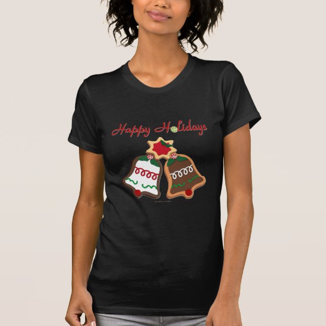 T-shirt Joyeuses fêtes Noël Cookie Bells (Devant)