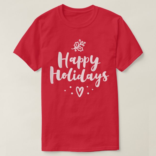 T-shirt Joyeuses fêtes Noël et Nouvel An (Design devant)