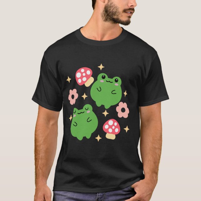 T-shirt Joyeuses grenouilles et coeurs (Devant)