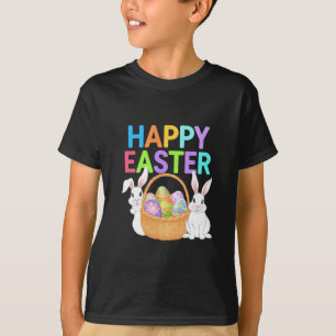 T-shirt Joyeuses Pâques 2025  Œufs Lapin Mignon