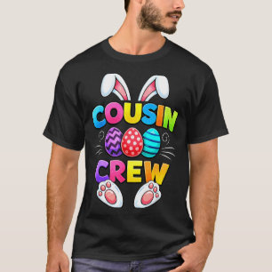 T-shirt Joyeuses Pâques cousin équipage lapin famille appa