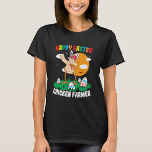 T-shirt Joyeuses Pâques Dabbing Éleveur de Poulets Chasse