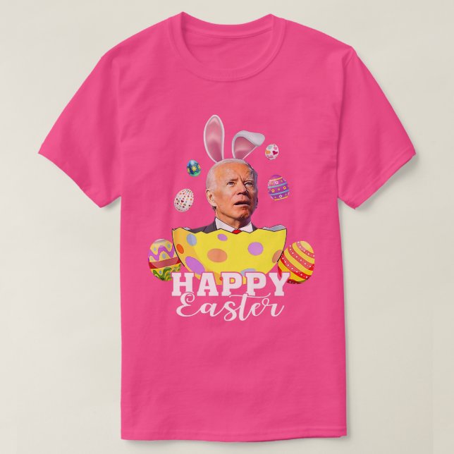 T-shirt Joyeuses Pâques Drôle Joe Biden Vacances de Pâques (Design devant)