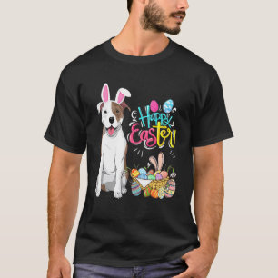 T-shirt Joyeuses Pâques Lapin Chien Pitbull Garçons Filles