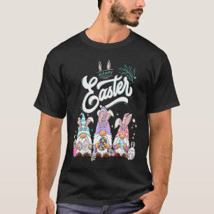 T-shirt Joyeuses Pâques Lapin Gnome Autisme Chasse aux œuf