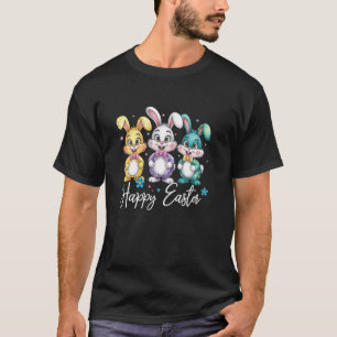 T-shirt Joyeuses Pâques Mignonne Coquette Lapin de Pâques