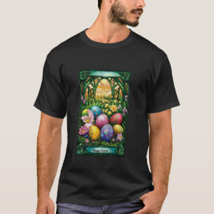 T-shirt Joyeuses Pâques Scène de présentation d'œuf de nat