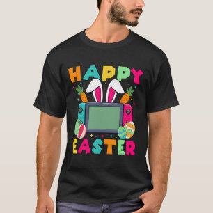 T-shirt Joyeuses Pâques Vidéo Game Lapin Manette de jeu Ga
