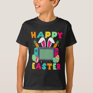 T-shirt Joyeuses Pâques Vidéo Game Lapin Manette de jeu Ga
