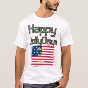 T-shirt Joyeuses vacances Accueil Sweet Home