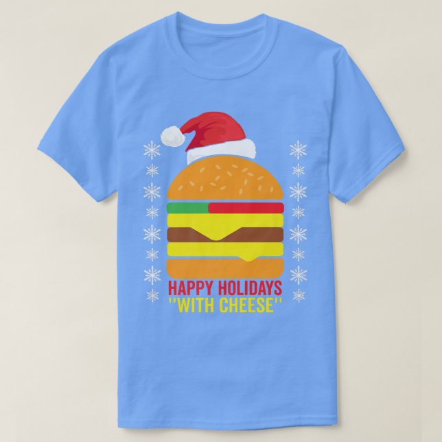 T-shirt Joyeuses vacances avec fromage Famille Pyjama de N (Design devant)