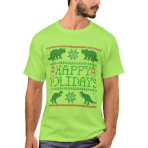 Joyeuses vacances Dinosaur vilaine Xmas Sweater T-