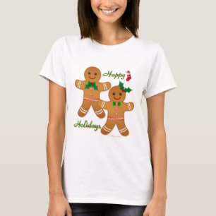T-shirt Joyeuses vacances Gingerbread Homme garçon fille
