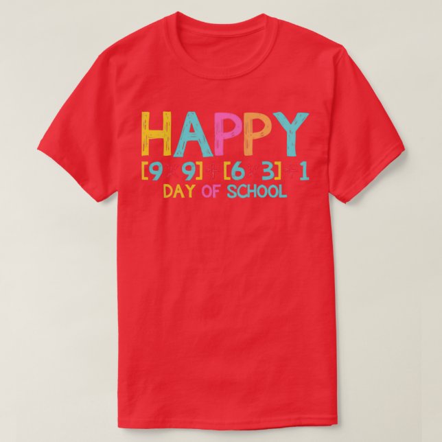 T-shirt Joyeux 100 Jour De L'École Drôle EnseignantÉtudian (Design devant)