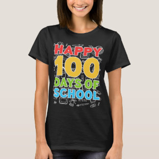 T-shirt Joyeux 100 jours de l'école 100e jour de l'école