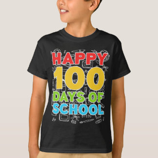 T-shirt Joyeux 100 jours de l'école 100e jour de l'école