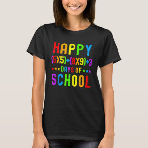 T-shirt Joyeux 100 jours de l'école 100e jour de mathémati