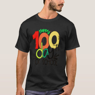 T-shirt Joyeux 100 Jours D'école 100e Jour D'école Enseign